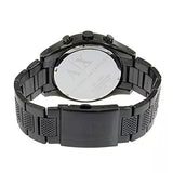 Armani Exchange Chronograph Black Dial Black Steel Strap Watch For Men - AX1605 Authentic Buy Shop Now