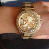 Michael Kors Camille Gold Dial Gold Steel Strap Watch for Women - MK5902 Authentic Buy Shop Now