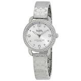 Coach Delancey White Dial Silver Steel Strap Watch for Women - 14502353 Authentic Buy Shop Now