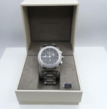 Burberry Utilitarian Chronograph Black Dial Silver Steel Strap Watch For Men - BU9800 Authentic Buy Shop Now