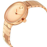 Movado Edge Rose Gold Dial Rose Gold Steel Strap Watch for Women - 3680013 Authentic Buy Shop Now