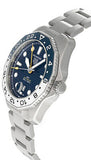 Tag Heuer Aquaracer Professional 300 GMT Automatic Blue Dial Silver Steel Strap Watch for Men - WBP2010.BA0632 Authentic Buy Shop Now