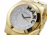 Marc Jacobs Rivera White Dial Gold Steel Strap Watch for Women - MBM3134 Authentic Buy Shop Now