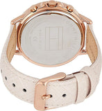 Tommy Hilfiger Carly Cream Dial Cream Leather Strap Watch for Women -1781789 Authentic Buy Shop Now
