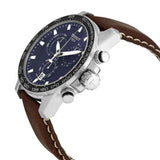Tissot Supersport Chrono Blue Dial Brown Leather Strap Watch For Men - T125.617.16.041.00 Authentic Buy Shop Now