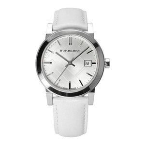 Burberry The City White Dial White Leather Strap Watch for Women - BU9128 Authentic Buy Shop Now