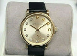 Marc Jacobs Baker Gold Dial Black Leather Strap Watch for Women - MBM1399 Authentic Buy Shop Now