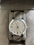 Burberry The City Beige Dial Chequered Brown Leather Strap Watch for Women - BU9029 Authentic Buy Shop Now