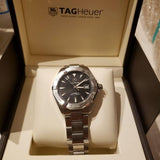 Tag Heuer Aquaracer Automatic Black Dial Silver Steel Strap Watch for Men - WAY2110.BA0928 Authentic Buy Shop Now