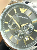 Emporio Armani Quartz Grey Dial Silver Steel Strap Watch For Men - AR11047 Authentic Buy Shop Now