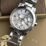 Burberry The City White Dial Silver Steel Strap Watch for Men - BU9750 Authentic Buy Shop Now