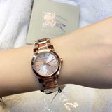 Burberry The City Nude Dial Rose Gold Steel Strap Watch for Women - BU9228 Authentic Buy Shop Now