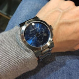 Burberry The City Blue Dial Silver Steel Strap Watch for Men - BU9363 Authentic Buy Shop Now