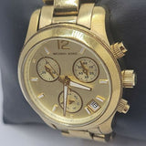 Michael Kors Runway Gold Dial Gold Steel Strap Watch for Women - MK5384 Authentic Buy Shop Now