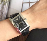 Emporio Armani Black Dial Black Leather Strap Watch For Men - AR0143 Authentic Buy Shop Now