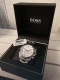 Hugo Boss Rafale Competitive Sport Silver Dial Silver Steel Strap Watch for Men - 1513511 Authentic Buy Shop Now
