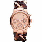 Michael Kors Runway Rose Gold Dial Two Tone Steel Strap Watch for Women - MK4269 Authentic Buy Shop Now