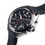 Hugo Boss Driver Black Dial Black Leather Strap Watch for Men -1513087 Authentic Buy Shop Now