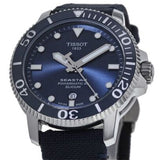 Tissot Seastar 1000 Powermatic 80 Silicium Blue Dial Blue Nylon Strap Watch For Men - T120.407.17.041.01 Authentic Buy Shop Now