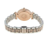 Emporio Armani Gianni T Bar Pink Dial Two Tone Steel Strap Watch For Women - AR11223 Authentic Buy Shop Now