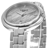 Tissot T Lady Flamingo Mother of Pearl White Dial Silver Steel Strap Watch For Women - T094.210.11.111.00 Authentic Buy Shop Now
