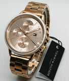 Tommy Hilfiger Carly Rose Gold Dial Rose Gold Steel Strap Watch for Women - 1781788 Authentic Buy Shop Now