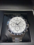 Hugo Boss Rafale Competitive Sport Silver Dial Silver Steel Strap Watch for Men - 1513511 Authentic Buy Shop Now