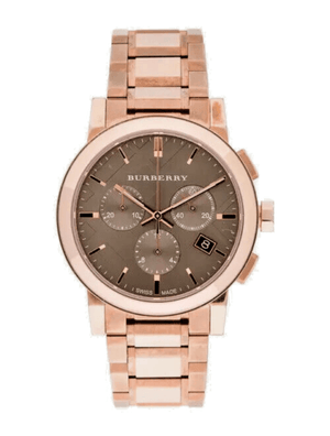 Burberry The City Grey Dial Rose Gold Steel Strap Unisex Watch - BU9754 Authentic Buy Shop Now