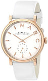Marc Jacobs Baker White Dial White Leather Strap Watch for Women - MBM1283 Authentic Buy Shop Now