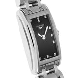 Longines Dolcevita Black Dial Silver Steel Strap Watch for Women - L5.258.4.57.6 Authentic Buy Shop Now