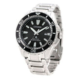 Citizen Promaster Diver Chronograph Black Dial Silver Steel Strap Watch For Men - BN0190-82E Authentic Buy Shop Now