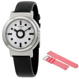 Tissot Heritage Memphis Lady White Dial Black Rubber Strap Watch For Women - T120.210.17.011.00 Authentic Buy Shop Now