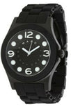 Marc Jacobs Pelly Black Dial Black Silicone Strap Watch for Women - MBM2516 Authentic Buy Shop Now