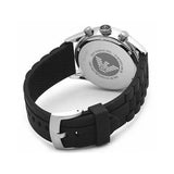 Emporio Armani Chronograph Black Dial Black Rubber Strap Watch For Men - AR5865 Authentic Buy Shop Now