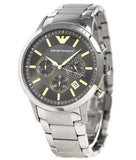 Emporio Armani Quartz Grey Dial Silver Steel Strap Watch For Men - AR11047 Authentic Buy Shop Now