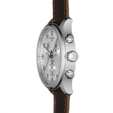 Tissot T Sport Chrono XL Classic Silver Dial Brown Leather Strap Watch For Men - T116.617.16.037.00 Authentic Buy Shop Now