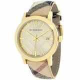Burberry Heritage Silver Dial Leather Strap Watch for Women - BU1398 Authentic Buy Shop Now