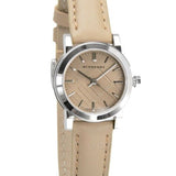 Burberry The City Beige Dial Beige Leather Strap Watch for Women - BU9207 Authentic Buy Shop Now