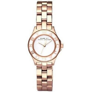 Marc Jacobs Blade White Dial Rose Gold Steel Strap Watch for Women - MBM3076 Authentic Buy Shop Now