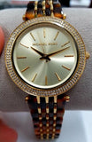 Michael Kors Darci Gold Dial Brown Two Tone Steel Strap Watch for Women - MK4326 Authentic Buy Shop Now