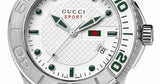 Gucci G Timeless Silver Dial Silver Steel Strap Watch For Men - YA126232 Authentic Buy Shop Now