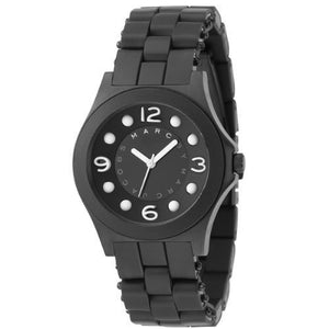 Marc Jacobs Pelly Black Dial Black Silicone Strap Watch for Women - MBM2528 Authentic Buy Shop Now