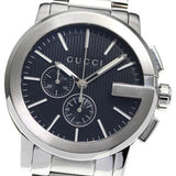 Gucci G Chrono Black Dial Silver Steel Strap Watch For Men - YA101204 Authentic Buy Shop Now