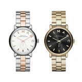 Marc Jacobs Baker White Dial Two Tone Steel Strap Watch for Women - MBM3312 Authentic Buy Shop Now