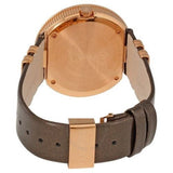 Versace V Metal Icon Gold Dial Brown Strap Watch for Women - VLC130016 Authentic Buy Shop Now