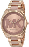 Michael Kors Janelle Three Hand Rose Gold Dial Two Tone Steel Strap Watch For Women - MK7135 Authentic Buy Shop Now