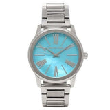 Michael Kors Hartman Quartz Blue Dial Silver Steel Strap Watch For Women - MK3519 Authentic Buy Shop Now