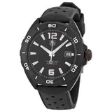 Tag Heuer Formula 1 Automatic Black Dial Black Rubber Strap Watch for Men - WAZ2115.FT8023 Authentic Buy Shop Now