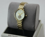 Michael Kors Portia Quartz Gold Dial Gold Steel Strap Watch For Women - MK3838 Authentic Buy Shop Now