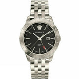 Versace Univers Analog Black Dial Silver Steel Strap Watch for Men - VEBK00418 Authentic Buy Shop Now
